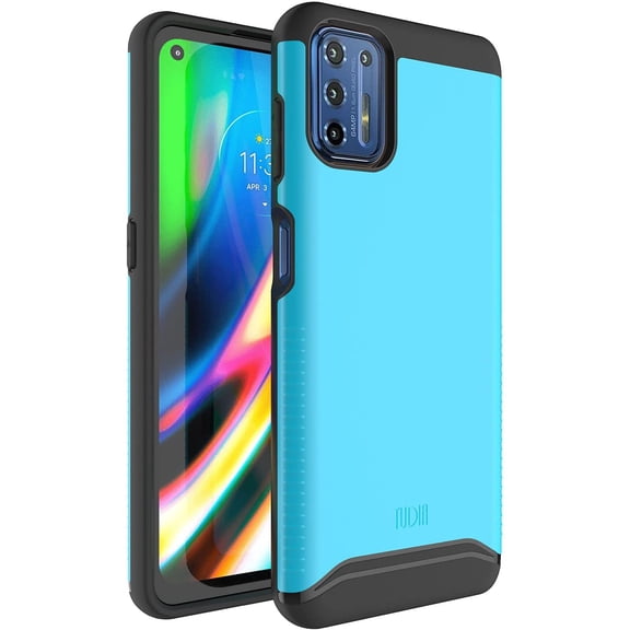 TUDIA DualShield Designed for Motorola Moto G9 Plus Case, [Merge] Heavy Duty Protection Slim Hard Shell Case for Motorola G9 Plus (Blue)