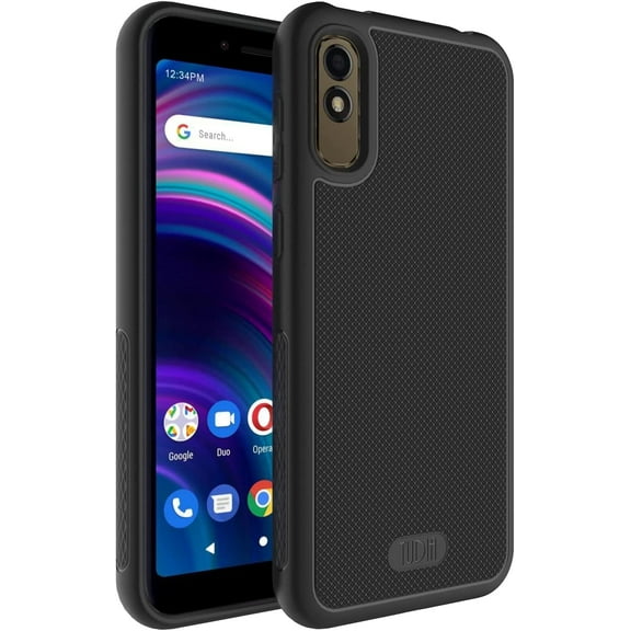 TUDIA LINNGrip BLU C5L Max Phone Case Shockproof Non-Slip Slim Protection - Black