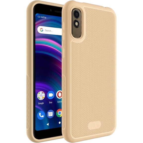 TUDIA LINNGrip BLU C5L Max Phone Case Shockproof Non-Slip Slim Protection - Peach