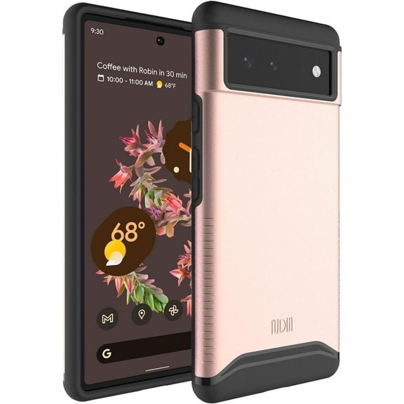 TUDIA Merge Google Pixel 6 Phone Case Dual Layer Heavy Duty Phone Cover - Rose Gold