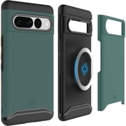 TUDIA Merge Case for Google Pixel 7 Pro 2022, MagSafe Compatible Dual Layer Shockproof Protective Cover, Hunter Green