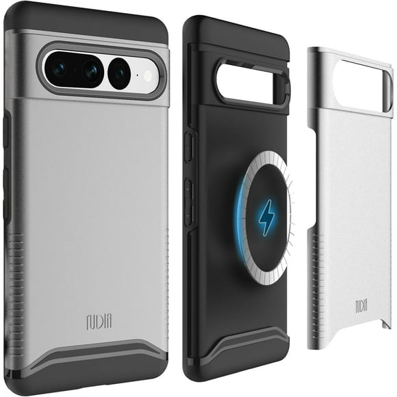 TUDIA Merge Google Pixel 7 Pro Case (2022) Magsafe Compatible Heavy Duty - Metallic Slate