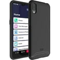 thumbnail image 1 of TUDIA Merge Jitterbug Smart 3 Phone Case Heavy Duty Dual Layer Cover - Matte Black, 1 of 7