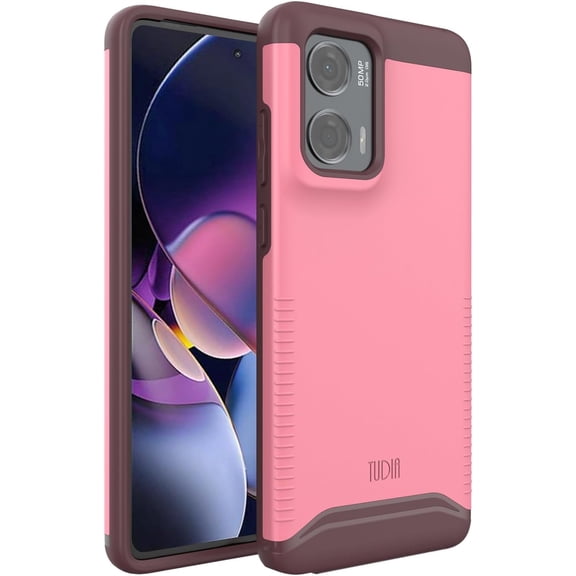 TUDIA Merge Motorola Moto G Stylus 5G 2024 Case Dual Layer Heavy Duty - Smokey Pink