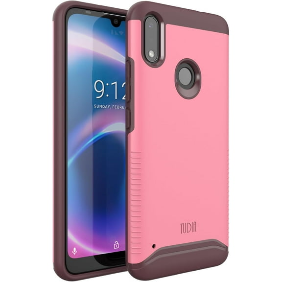 TUDIA Merge for Nuu X6 Plus Phone Case Drop Tested Heavy Duty Phone Case - Smokey Pink