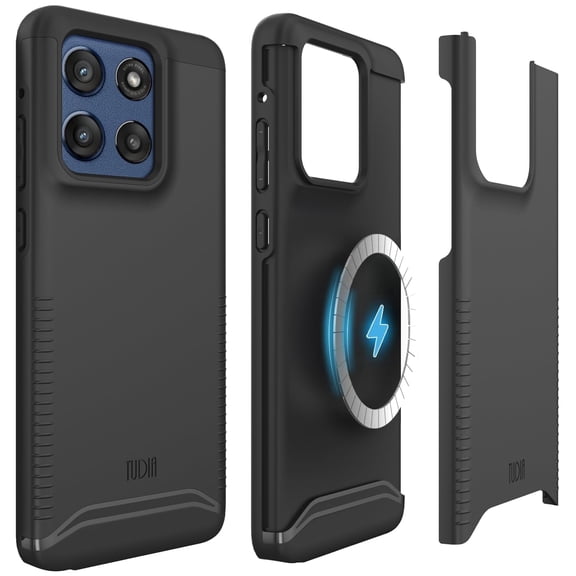 TUDIA Merge for Motorola Moto G Stylus 5G 2025 /2026 Case, MagSafe Compatible Shockproof Dual Layer Protective Cover, Matte Black