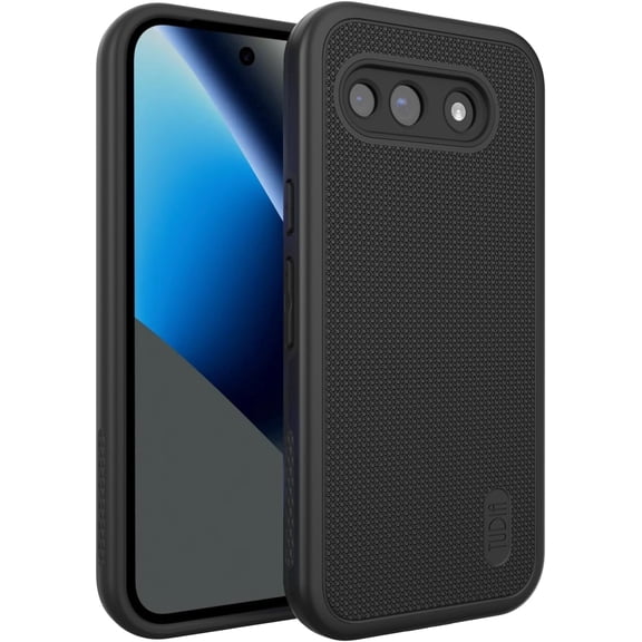 TUDIA MergeGrip for Google Pixel 10a Case, Slim Dual Layer Protective Phone Cover, Shock Absorbing, Black
