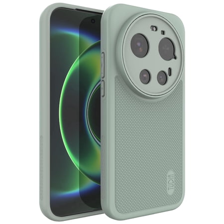 TUDIA MergeGrip Case for Xiaomi 17 Ultra 5G (2026), Dual Layer Slim Rugged Heavy Duty Shockproof Protective Phone Cover, Green Lily