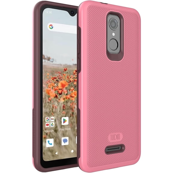 TUDIA MergeGrip Consumer Cellular Iris Connect Phone Case SH4650 Dual layer - Smokey Pink