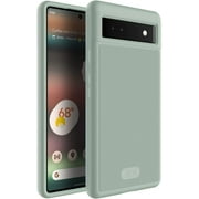 TUDIA MergeGrip Google Pixel 6a Case 2022 Dual Layer Heavy Duty Phone Case - Green Lily