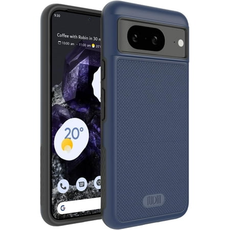 TUDIA MergeGrip Google Pixel 8 Case Droptested Dual Layer Tough Heavy Duty - Indigo Blue