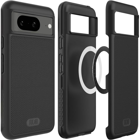 TUDIA MergeGrip Google Pixel 8 Case Magsafe Compatible Military Grade Heavy Duty - Matte Black
