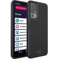 thumbnail image 1 of TUDIA MergeGrip Phone Case for TCL 40 XL / TCL 40T / Lively Jitterbug Smart 4 (2023) – Dual Layer Drop Protection, Non-Slip Grip, Shockproof Cover – Matte Black, 1 of 7