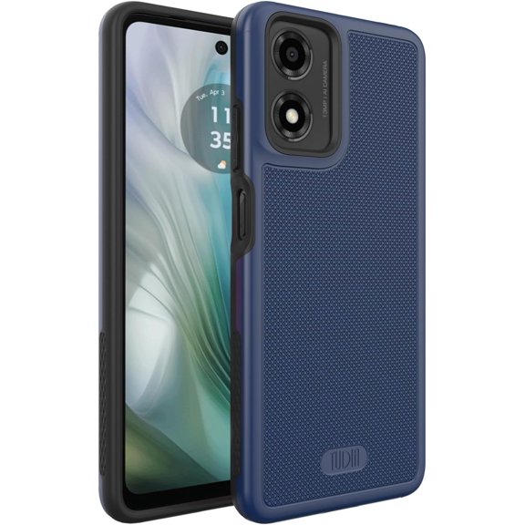 TUDIA MergeGrip Motorola Moto E14 / G04 / G24 / G04s Case Drop Tested - Indigo Blue