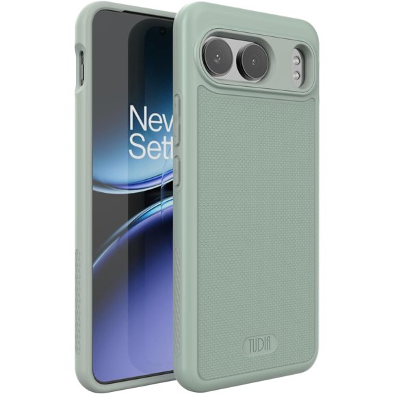 TUDIA MergeGrip OnePlus Nord 4 5G Case Dual Layer Heavy Duty Case - Green Lily