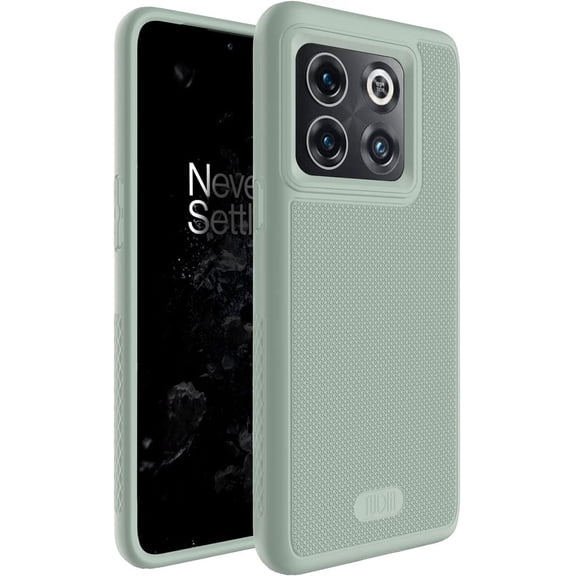 TUDIA MergeGrip Oneplus 10T Case Dual Layer Heavy Duty Phone Case - Green Lily