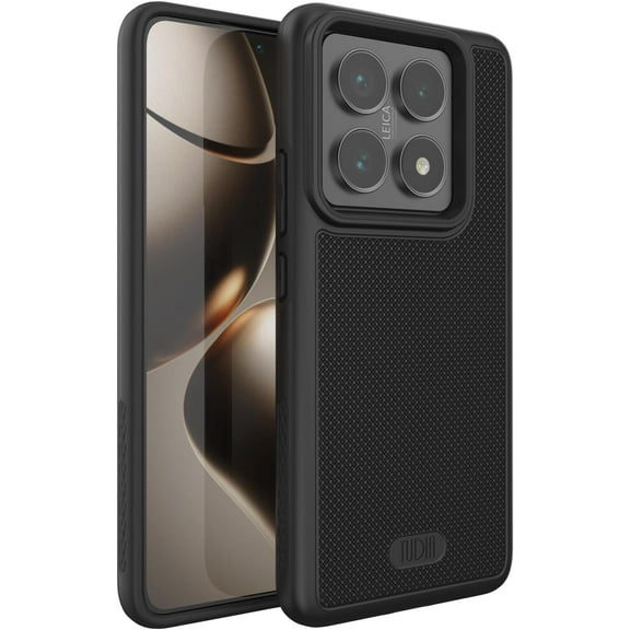 TUDIA MergeGrip Xiaomi 14T Pro 5G Case 2024 Military Grade Drop Tested - Matte Black