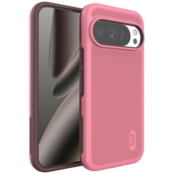 TUDIA MergeGrip Case for Google Pixel 10 / Pixel 10 Pro (2025), Dual Layer Shockproof Rugged Protective Cover, Smokey Pink