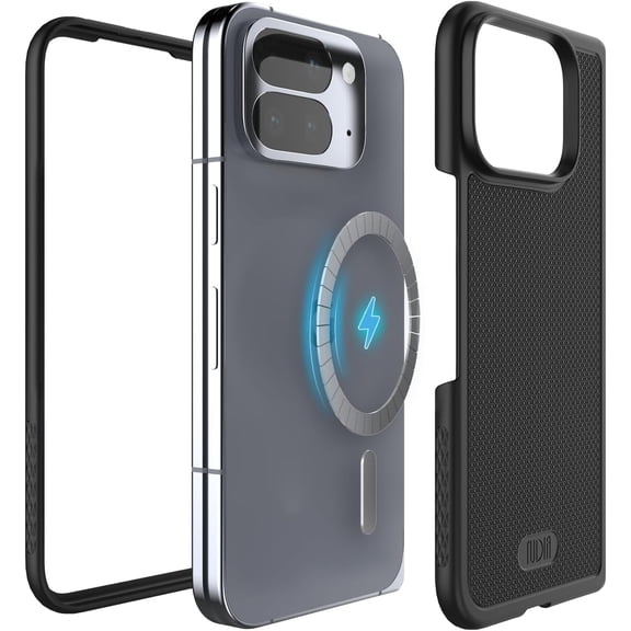TUDIA MergeGrip for Google Pixel 10 Pro Fold Case 2025 Pixelsnap & MagSafe Compatible - Matte Black