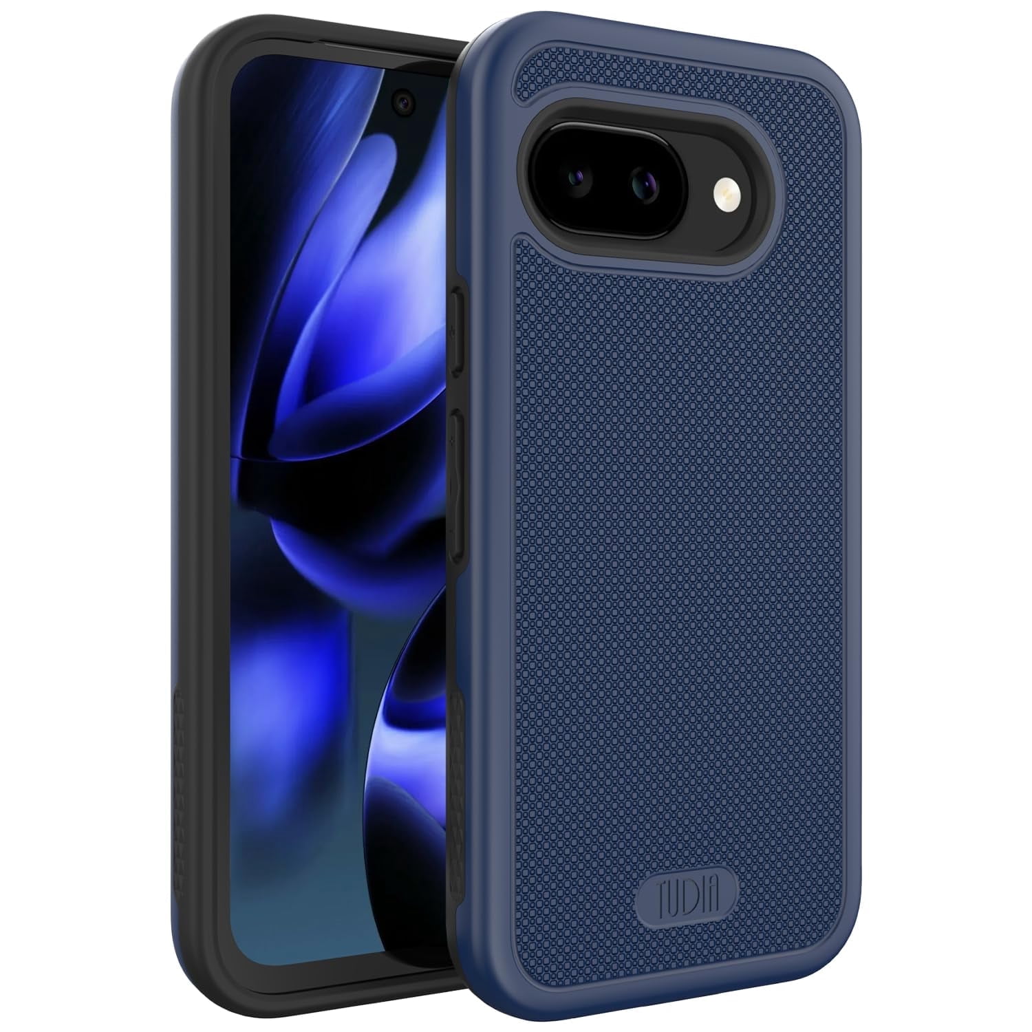 TUDIA MergeGrip for Google Pixel 9A Case 2025 Heavy Duty Dual Layer Cover - Indigo Blue