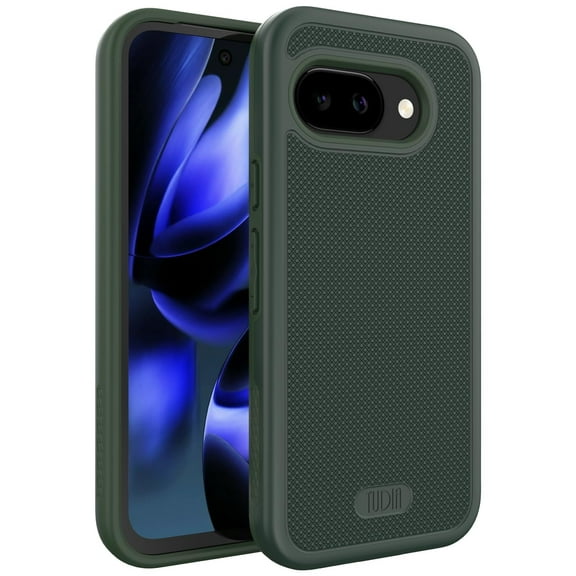 TUDIA MergeGrip for Google Pixel 9A Case 2025 Heavy Duty Dual Layer Cover - Pine Green