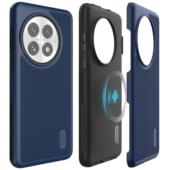 TUDIA MergeGrip for OnePlus 13 Case 5G 2025 - MagSafe Compatible Cover - Indigo Blue