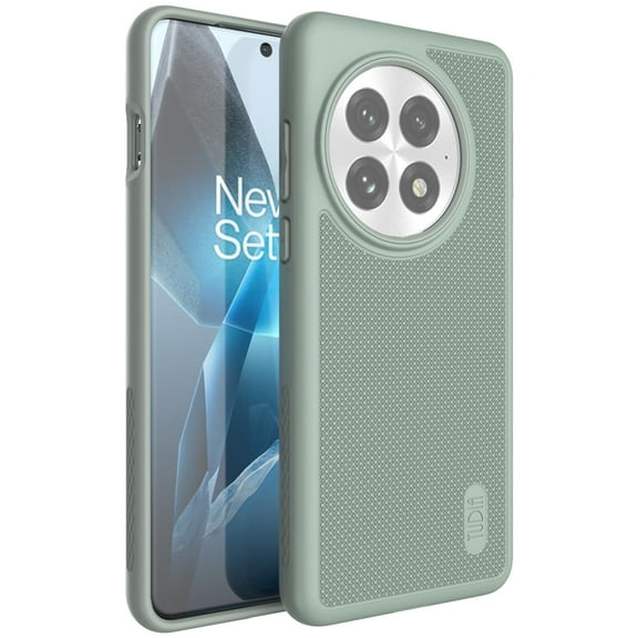 TUDIA MergeGrip for OnePlus 13 Case 5G 2025 - Military Grade Drop Tested - Green Lily