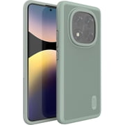 TUDIA MergeGrp for Xiaomi Redmi Note 14 Pro Plus 5G Case 2025 Dual Layer Shockproof Protective Cover, Green Lily