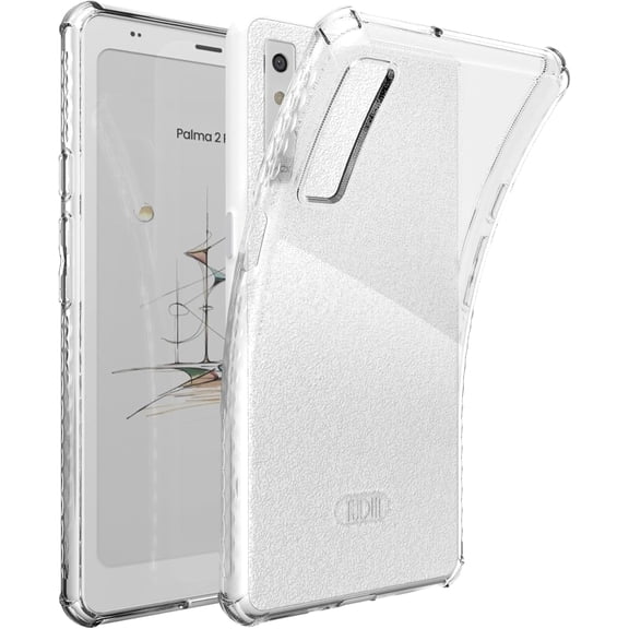 TUDIA SKN Clear Case for Boox Palma 2 Pro, Slim Shockproof TPU Cover, Clear