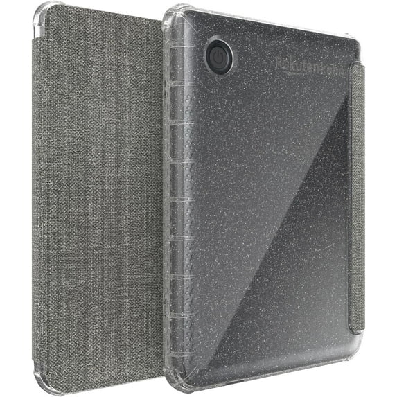 TUDIA SKN FLIP Kobo Clara BW/Colour Case 2024 V2 Enhanced Auto Wake/Sleep Technology - Glitter Grey