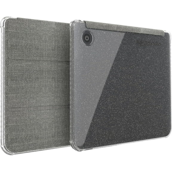 TUDIA SKN FLIP for Kobo Libra Colour Case 2024 Trifold Leather eReader Cover - Glitter Grey
