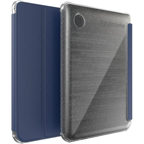 TUDIA SKN Flip Kobo Clara Colour/BW Case 2024 Auto Wake/Sleep Technology (Old) - Glitter Blue
