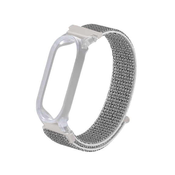 TUDIA Snap-On Case Nylon Wristband for PLAUD NotePin AI Voice Recorder, Adjustable Hook & Loop Strap Secure Accessory, Gray