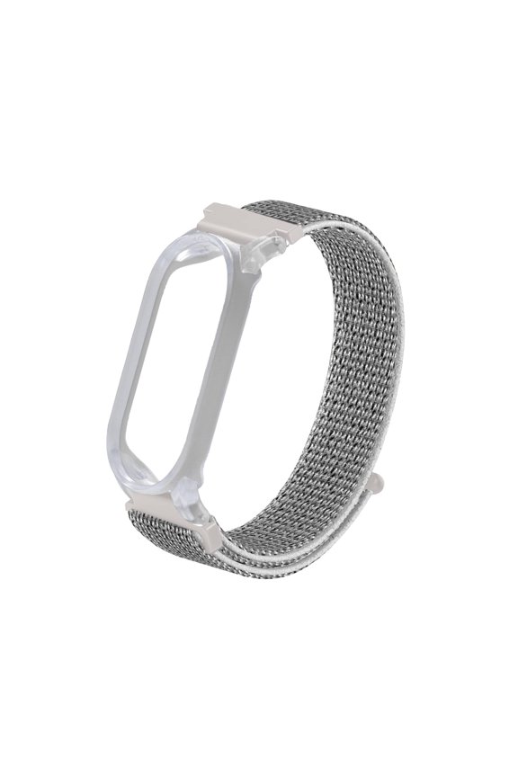 Snap-On Case Nylon Wristband for PLAUD NotePin AI Voice Recorder, Adjustable Hook & Loop Strap Secure Accessory, Gray