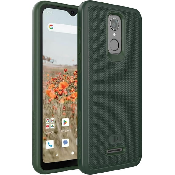 TUDIA MergeGrip Consumer Cellular Iris Connect Phone Case SH4650 Dual layer - Pine Green