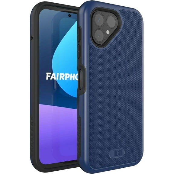 TUDIA MergeGrip Fairphone 5 Case 2023 Military Grade Dual Layer Cover - Indigo Blue