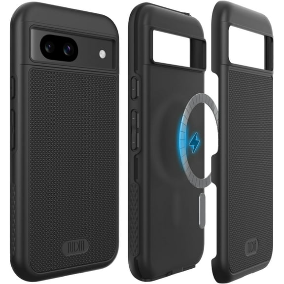 TUDIA MergeGrip Google Pixel 8a Case 2024 MagSafe Compatible Dual Layer - Matte Black