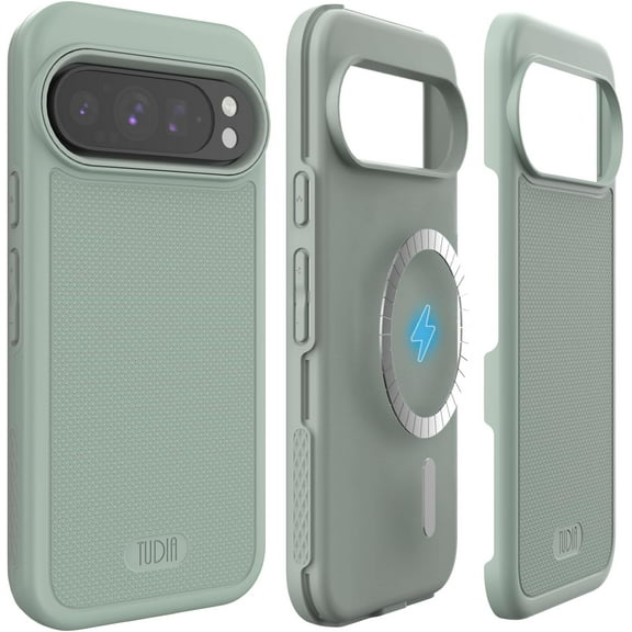TUDIA MergeGrip Magsafe Compatible Google Pixel 9 Case / Pixel 9 Pro Case - Green Lily