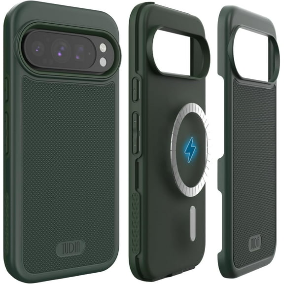 TUDIA MergeGrip Magsafe Compatible Google Pixel 9 Case / Pixel 9 Pro Case - Pine Green