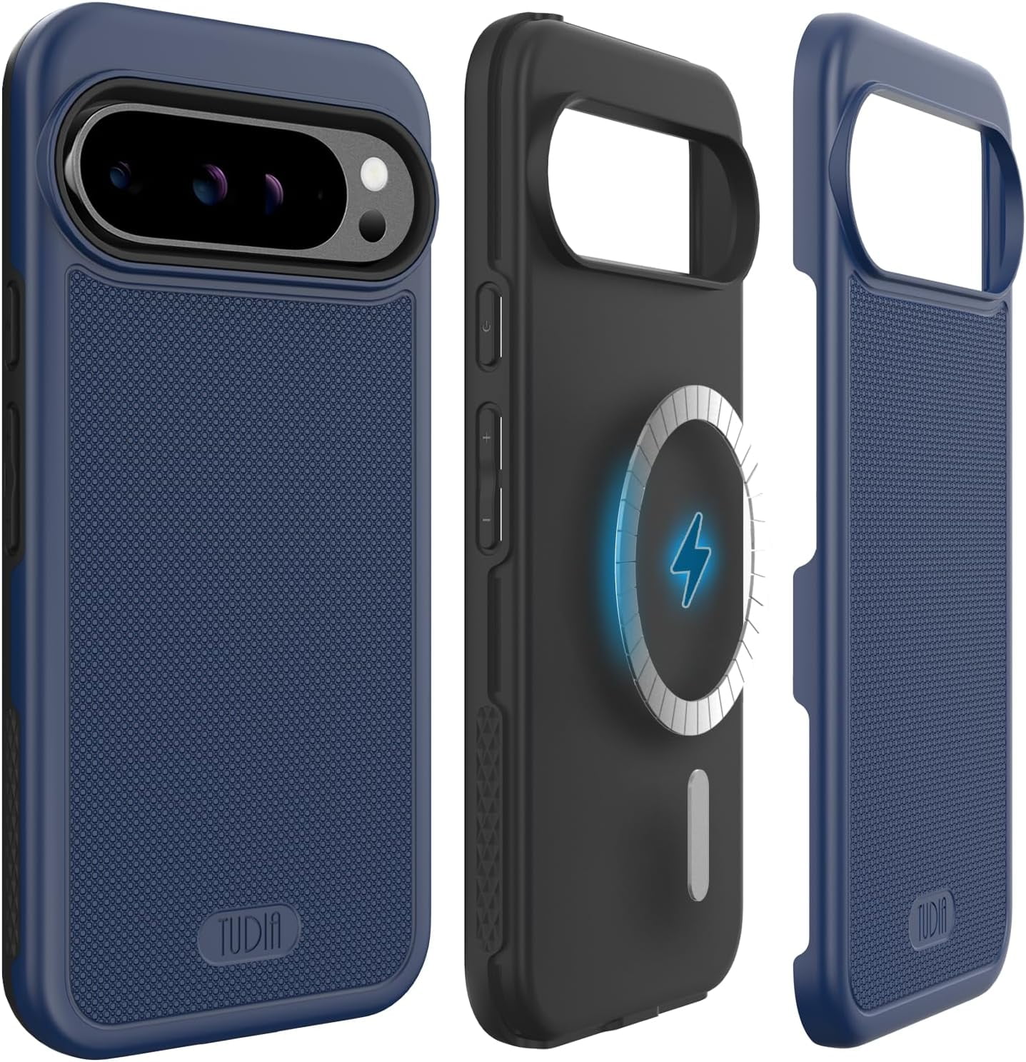 TUDIA MergeGrip Google Pixel 9 Pro XL Case MagSafe Compatible Heavy Duty - Indigo Blue