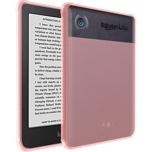 TUDIA SKN Kobo Clara 2E Case 6" Cover Reinforced Corners Anti-Yellowing - Frosted Pink