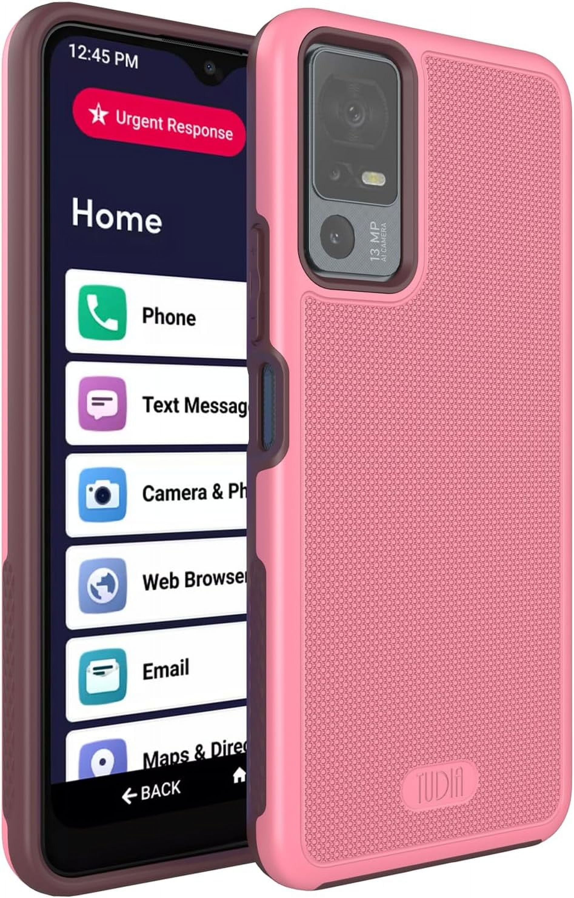 TUDIA for Lively Jitterbug Smart 4 Phone Case, [MergeGrip] Dual Layer