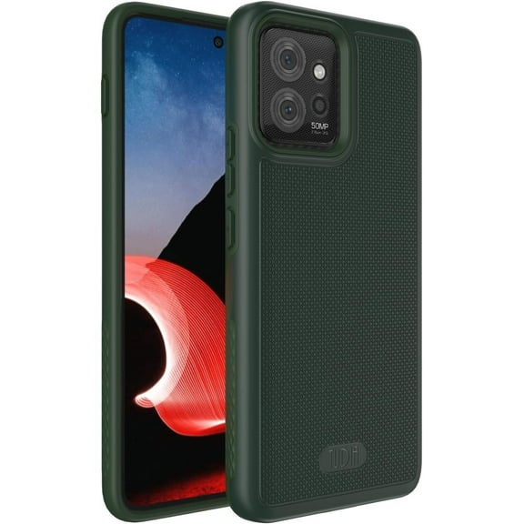 TUDIA MergeGrip Motorola ThinkPhone Case 2023 Dual Layer Screen and Camera Protection - Pine Green