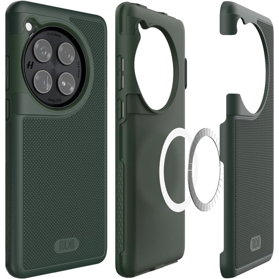 TUDIA MergeGrip Oneplus 12 Case 5G 2024 Magsafe Compatible Heavy Duty - Pine Green