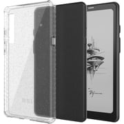 TUDIA SKN Onyx Boox Palma Case 6.13" Clear Reinforced Corners TPU Case - Clear Glitter