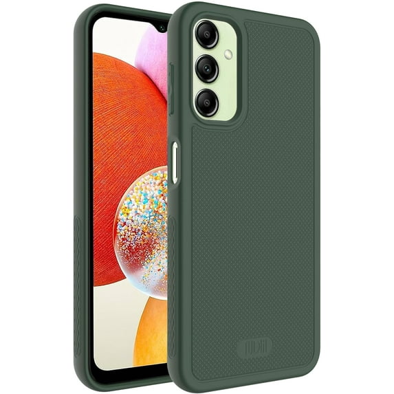 TUDIA LINNGrip Samsung Galaxy A14 Case 4G/5G Enhanced Grip Shockproof Slim - Pine Green