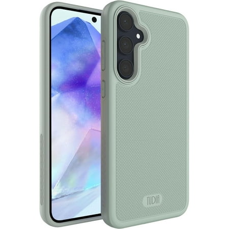 TUDIA MergeGrip Samsung Galaxy A55 5G Case 2024 Dual Layer Heavy Duty - Green Lily