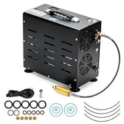 TUDIVING 4500 PSI PCP Air Compressor, 800W Dual-Cylinder Auto Stop, Built-In Fan Cooling