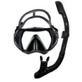 thumbnail image 1 of TUDIVING Snorkeling Combo, Mask and Snorkel Included, Diving Mask Set Adult, Black, 1 of 7