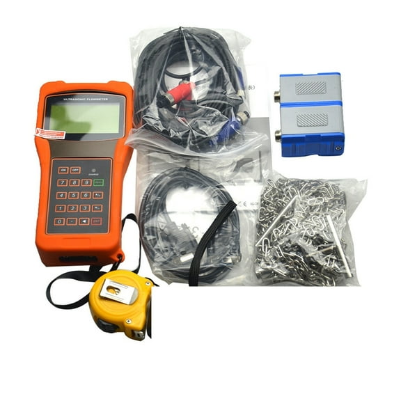 TUF-2000H Digital Ultrasonic Flowmeter Flow Meter With Standard Transducer TM-1 Measuring Range DN50-700mm ,Complete Kit